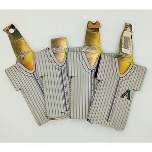 Vintage Arizona Diamond Backs MLB 12 oz Jersey Bottle Koozies Set of 4